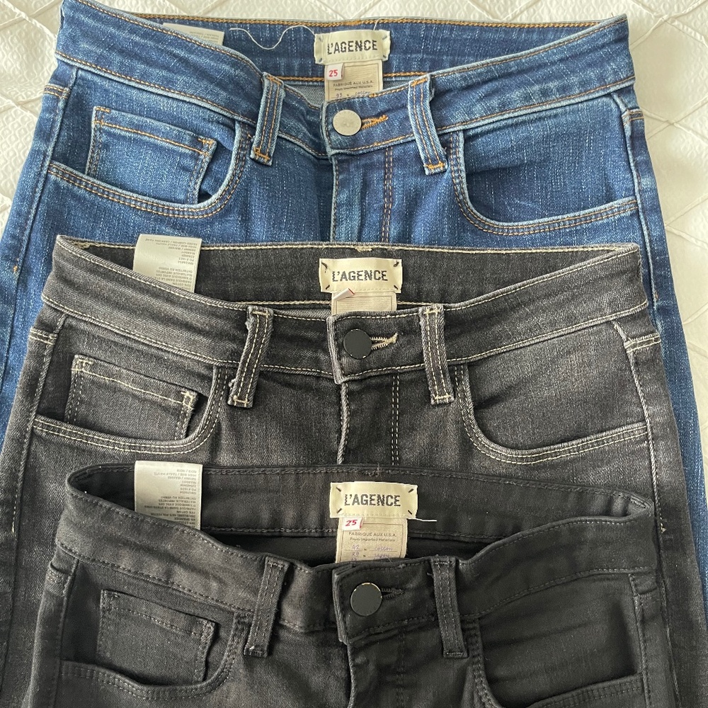 L'AGENCE Set Of 3 Jeans For Women 25